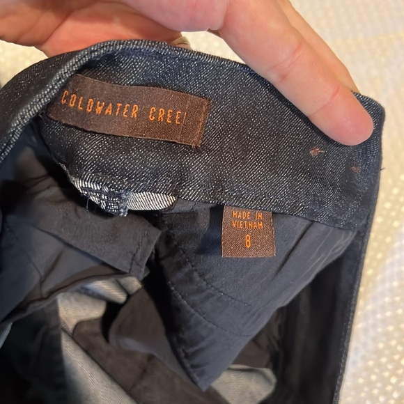 COLDWATER CREEK TROUSER JEANS 8 - Picture 3 of 6